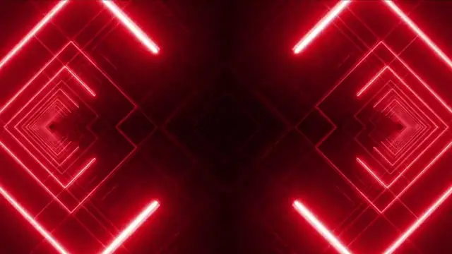 Fotograma del túnel de luz roja