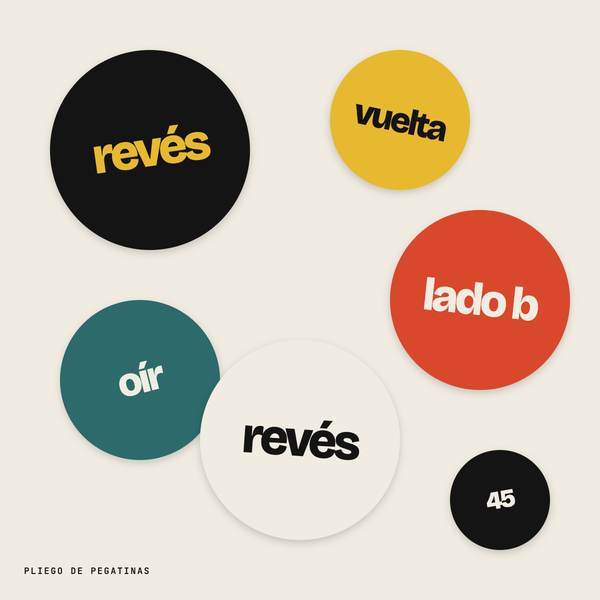Pliego de pegatinas redondas con el logotipo