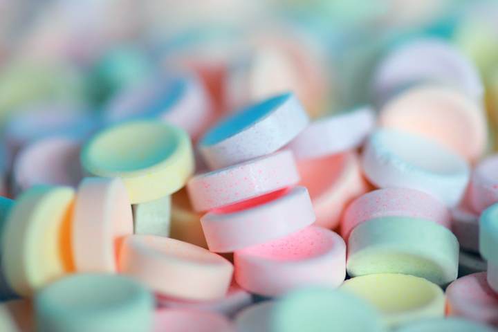 Pastillas de colores pastel