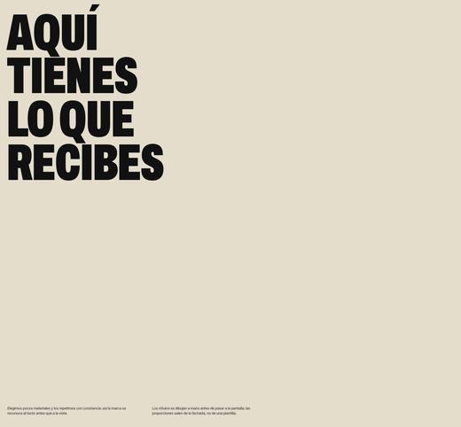 Lámina con «Esto es lo que recibes» en letras negras muy gruesas