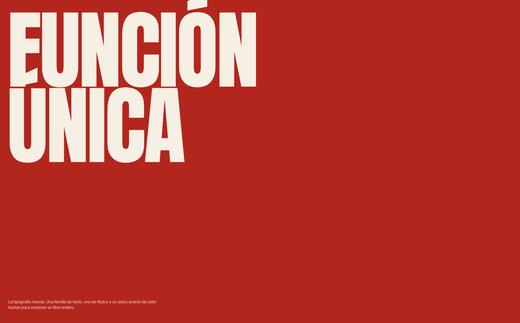 Cartel con la palabra «Telón» en letras blancas sobre fondo rojo