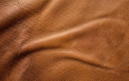 Cuero camel con arrugas