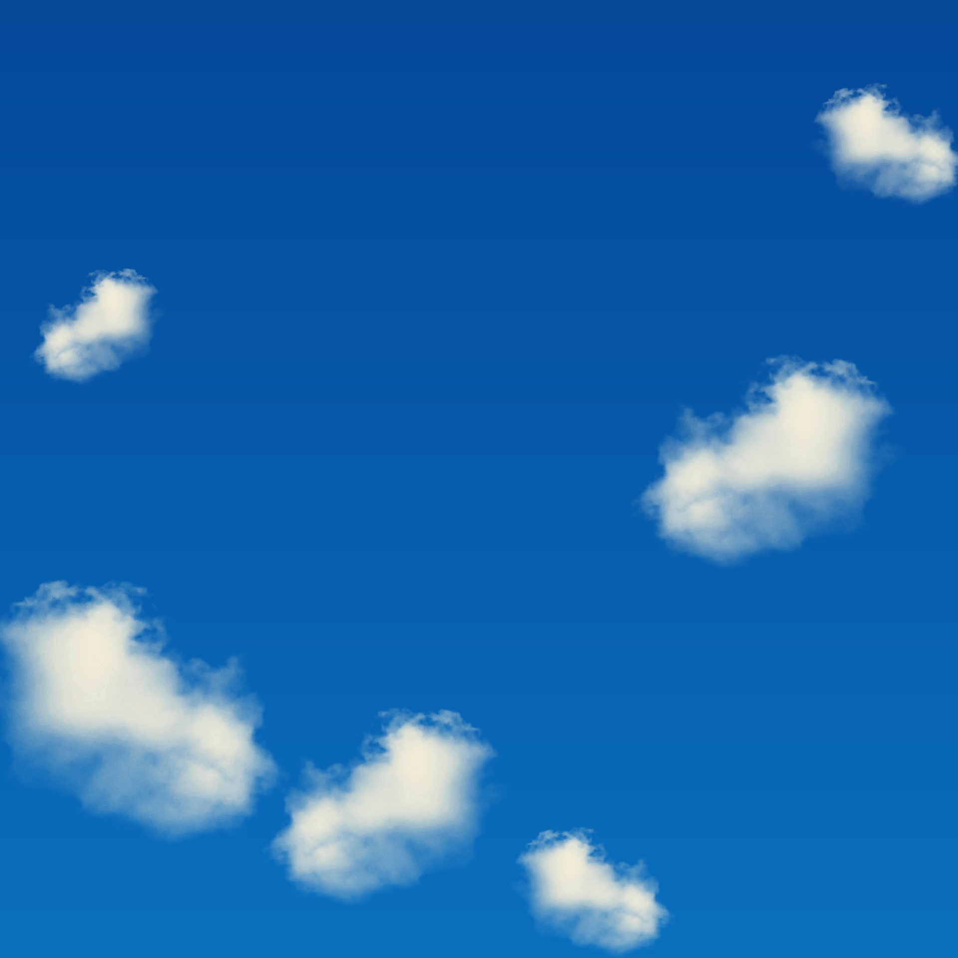 Nubes pequeñas sobre un cielo azul